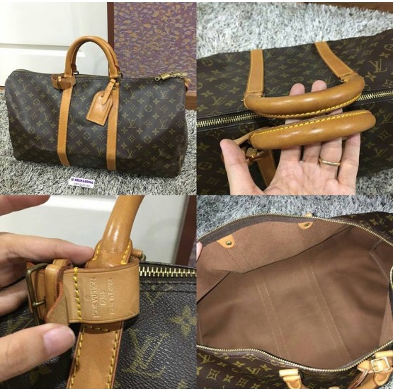 LOUİS VUİTTON DAMİER CANVAS TRAVEL BAGS VALİZ 60*30 CM