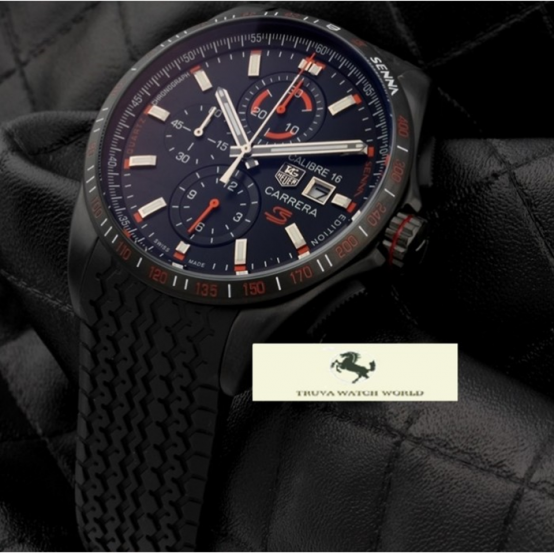 HK1357 TAG HEUER CALİBRE 16 AYTHON SENNA S ERKEK SAATİ