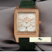 HK1138 JAEGER LE COULTRE REVERSO SQUADRO YEŞİL TAŞLI BAYAN SAATİ
