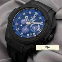 HK953 HUBLOT GENEVE KİNG POWER FOMULA 1 MAVİ KADRAN