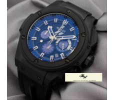 HK953 HUBLOT GENEVE KİNG POWER FOMULA 1 MAVİ KADRAN